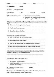 English worksheet: On holiday in Spain ! QUESTIONS