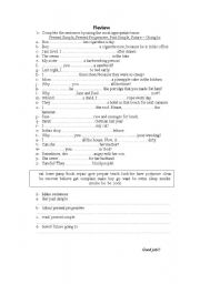 English Worksheet: Big review!