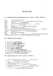 English worksheet: Worksheet