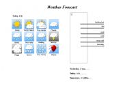 English Worksheet: Weather forecast