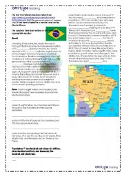 English Worksheet: Brazil - Facts and Figures