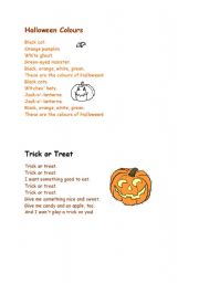 English Worksheet: halloween short poems