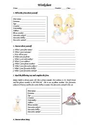 English Worksheet: Personal Identification