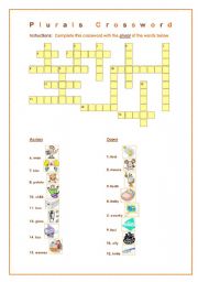 Plurals Crossword