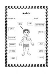 English Worksheet: Body