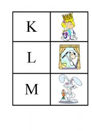 English worksheet: Alphabet Domino