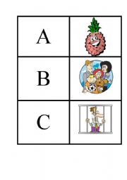 English worksheet: Alphabet Domino