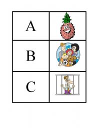 English Worksheet: Alphabet Domino