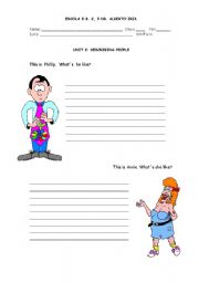 English worksheet: Physical description