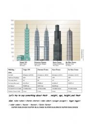 English Worksheet: Super Buildings