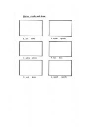 English Worksheet: Animals - singular/plural