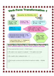 Verb Form Transformation 1