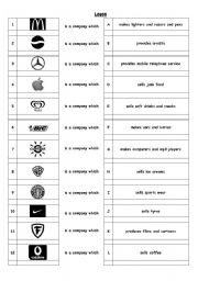 English Worksheet: Logos
