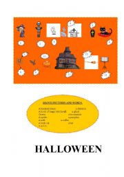 English worksheet: HALLOWEEN VOCABULARY