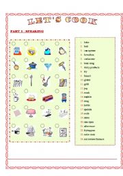 English Worksheet: 4 SKILLS - Lets Cook