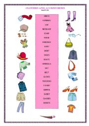 CLOTHES AND ACCESSORIES