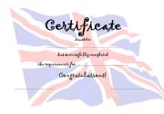 English Worksheet: certificate