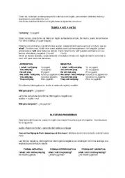 English Worksheet: Future and its forms