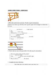 English Worksheet: Giving Directions