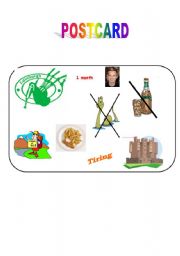 English Worksheet: POSTCARD N5