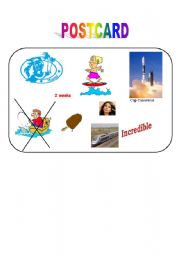 English Worksheet: POSTCARD N6