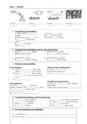 English Worksheet: Basic structures