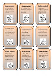 Halloween mystery monsters