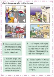 English Worksheet: diescribing places 