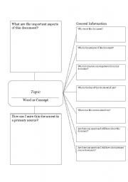 English worksheet: Teaching Primary Sources