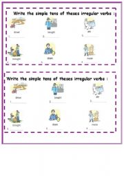 English Worksheet: simple tens 