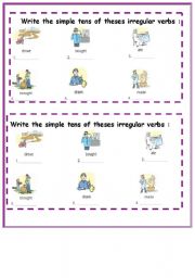 English worksheet: simple tens 