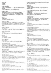 English Worksheet: Phrasal Verbs- list