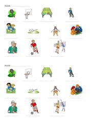 English worksheet: Sport