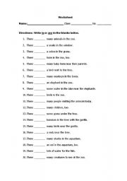 English Worksheet: verb to be