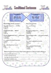 English Worksheet: CONDITIONAL SENTENCES