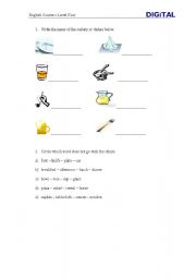English worksheet: Food and Dishes