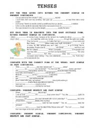 English Worksheet: MIXED TENSES