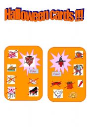 HALLOWEEN activity cards !!!!!!!!!!!! 1/4