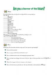 English worksheet: vocabulary +reading comprehension + speaking activity on future