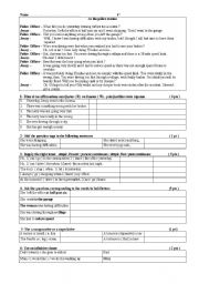 English Worksheet: TEST reading comprehension skill 