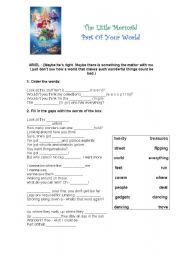 English worksheet: Song: Little Mermaid