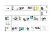 English Worksheet: Demonstrative pronouns board game