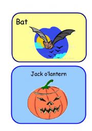 English worksheet: Bat and Jack OLantern