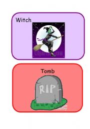 English worksheet: Witch ans Tomb 