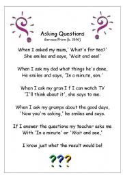 asking questions poem