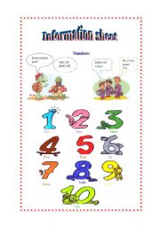 English Worksheet: Numbers