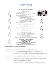 English Worksheet: The Logical Song