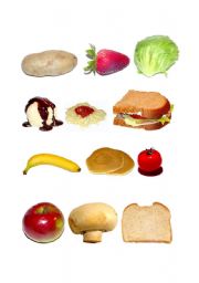 English Worksheet: Food/ 2 pages