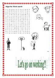 English Worksheet: Adjectives 2/3