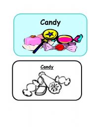 English Worksheet: Candy and Pirate 